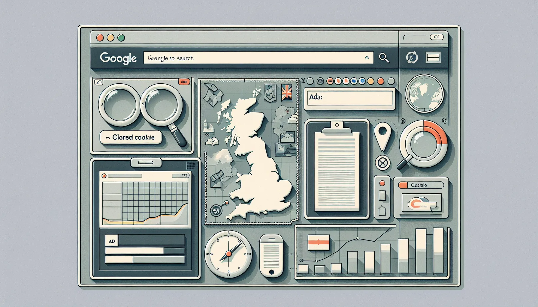 Two-step UK guide to check Google position via incognito search and Search Console.