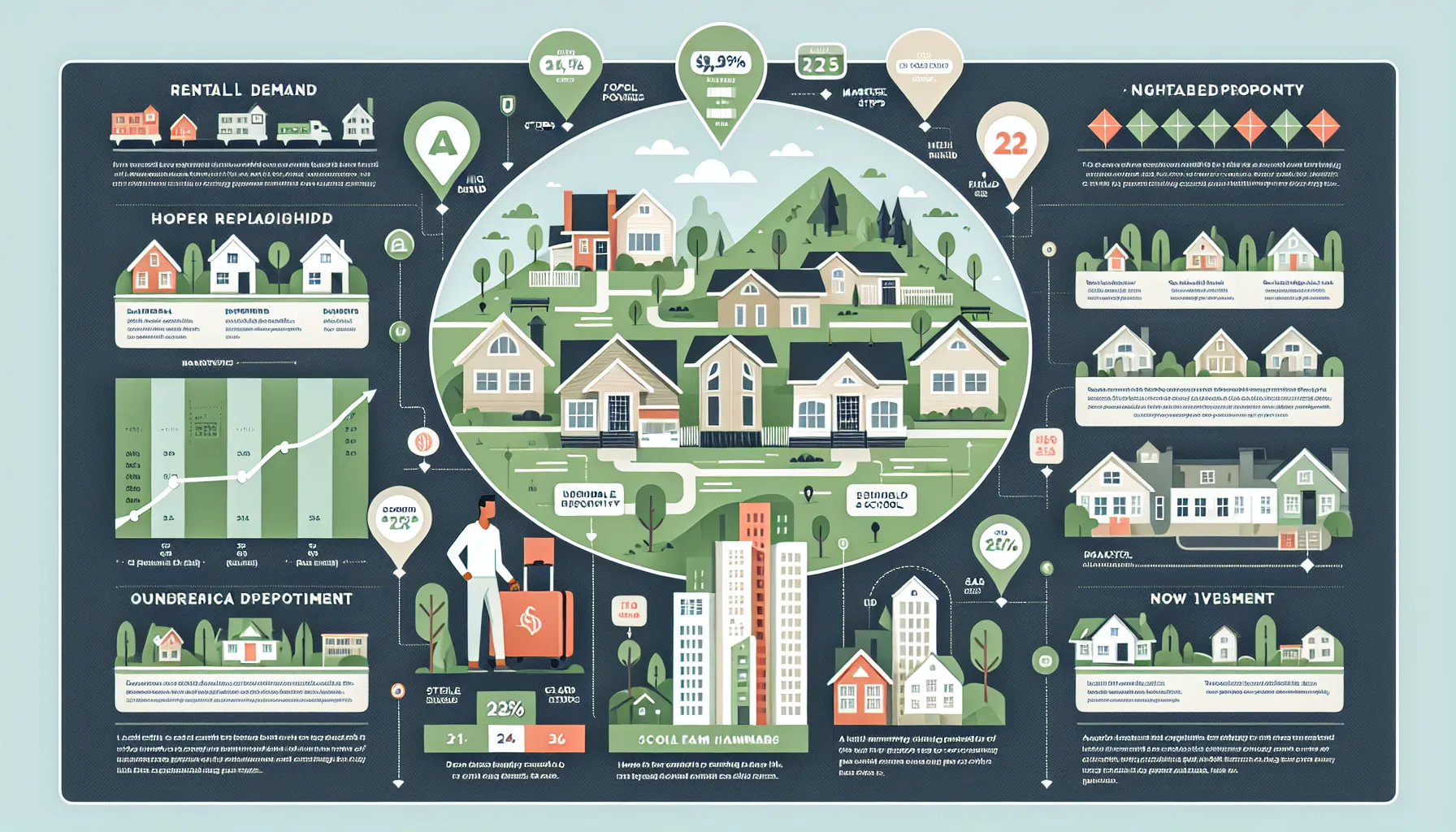 infographic showing Orinda rental market factors and property owner profiles