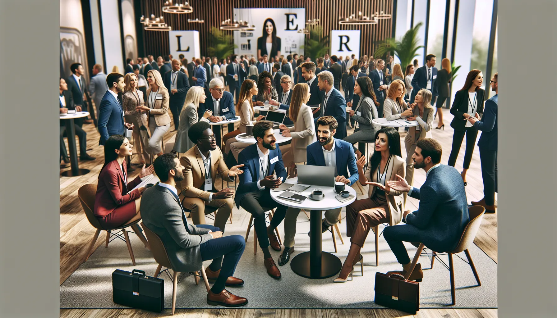 diverse group networking at an Adamfoss999 community event.