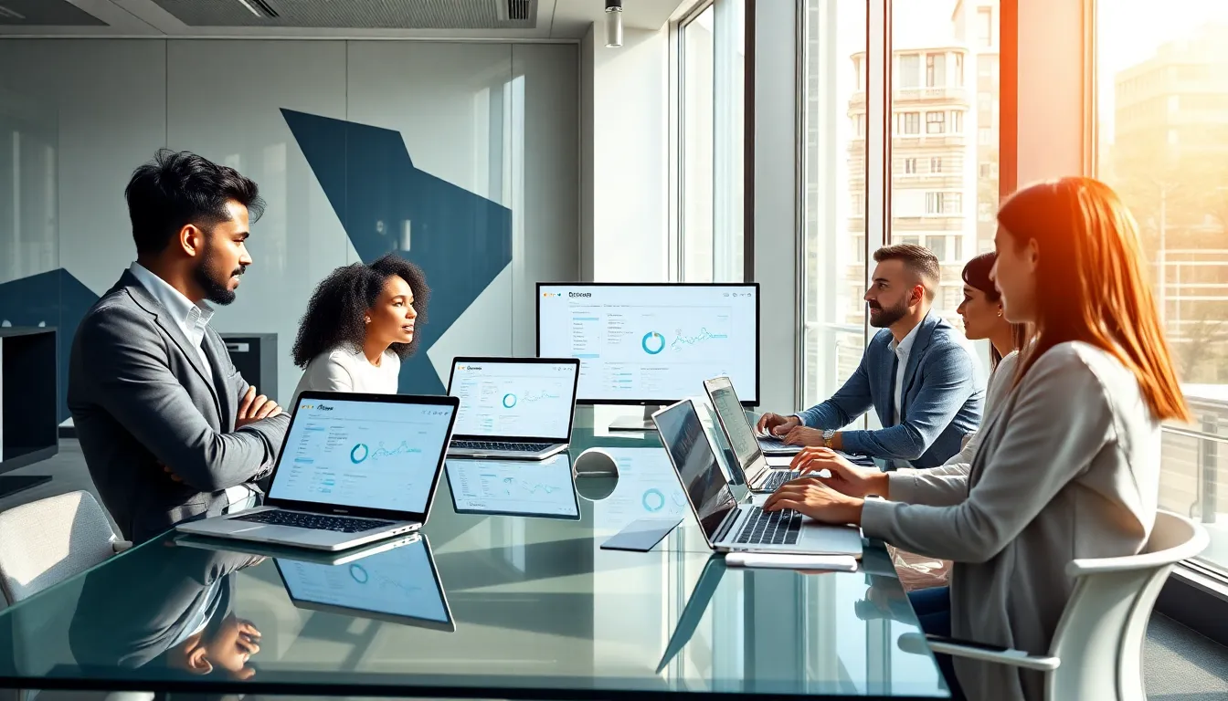 diverse team collaborating remotely on SaaS projects.