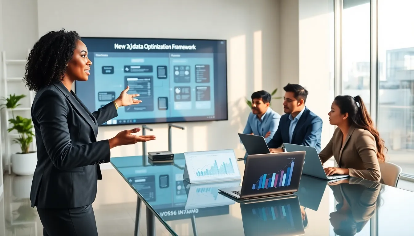 diverse team discussing vjyjgbwwf in a modern office