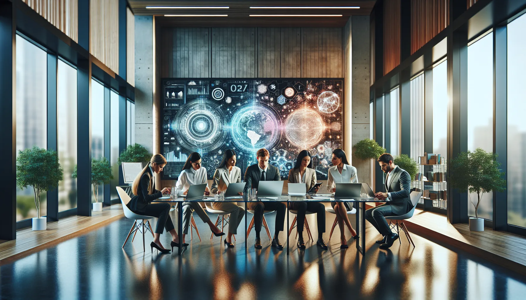 diverse team collaborating on projects related to Adamfoss999.