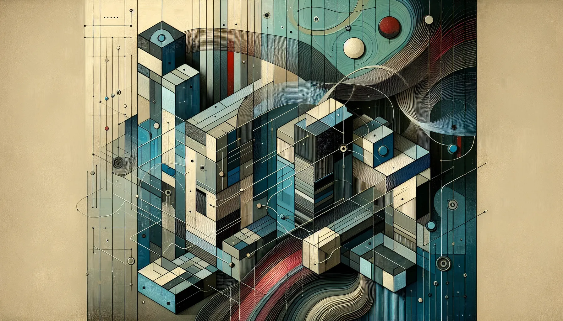 Layered geometric shapes suggesting legal deadlines, animal care continuity, and records.