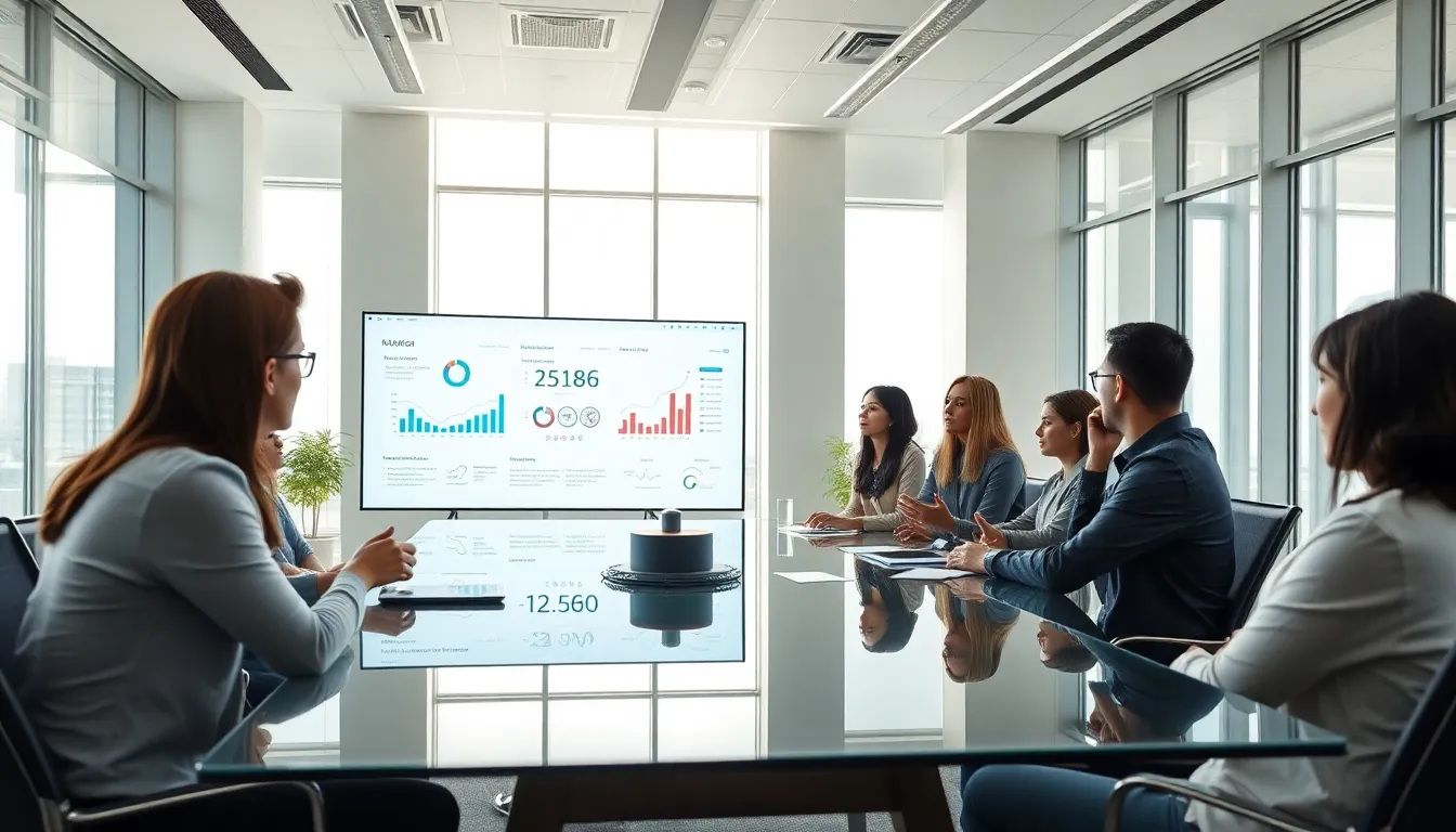diverse team collaborating in a modern office discussing A5QZF6.