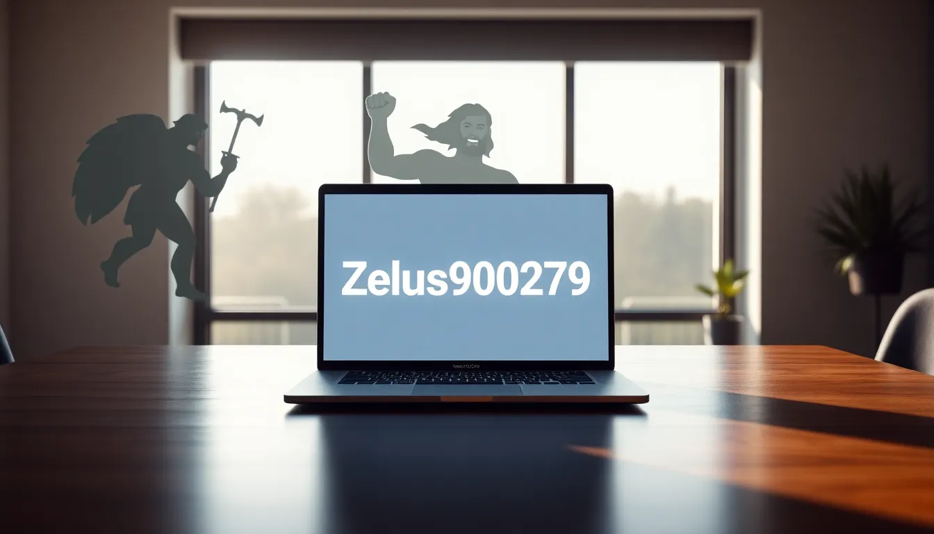 username 'Zeus090279' displayed in a modern digital workspace.