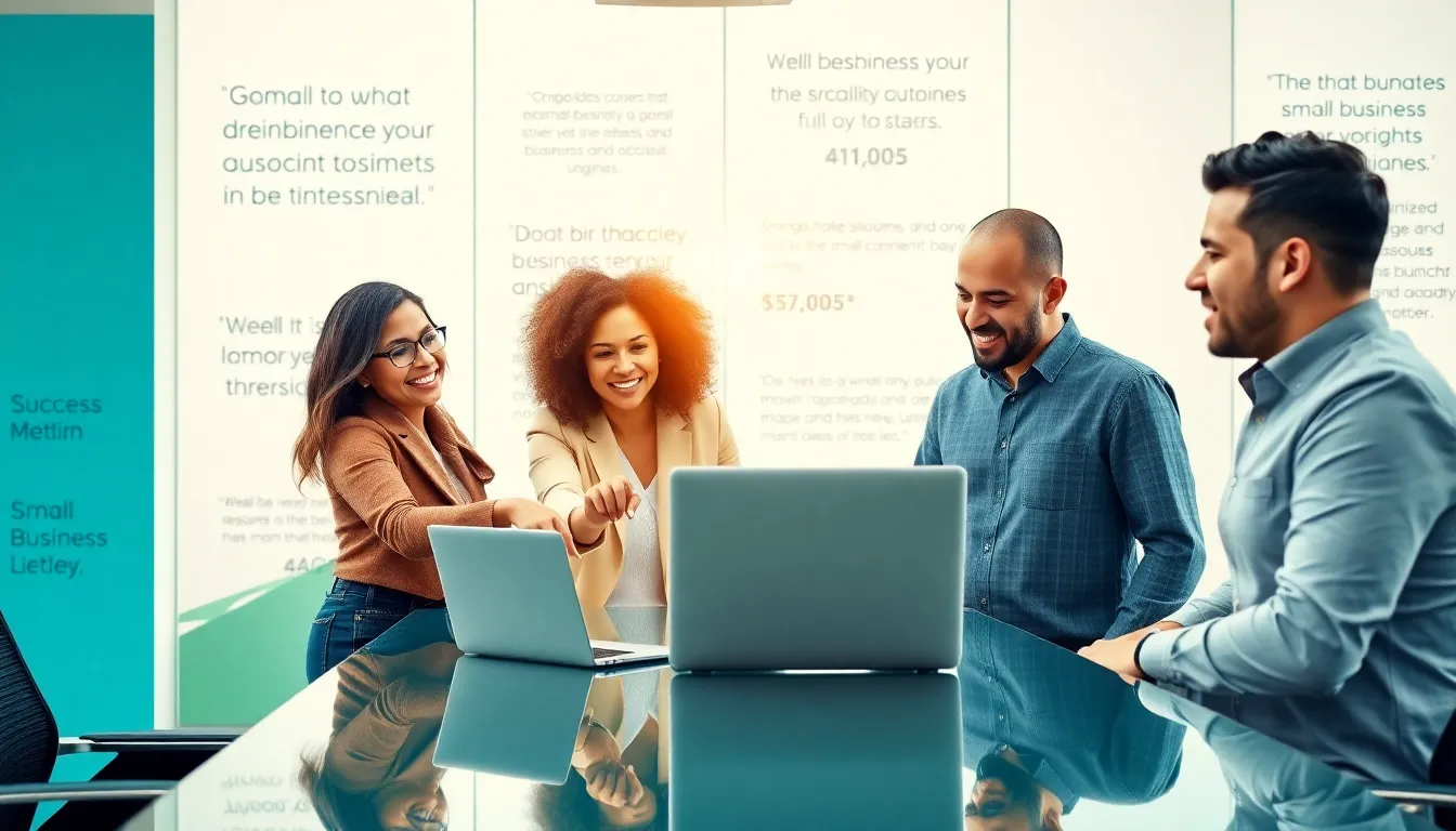 diverse entrepreneurs collaborating in a modern office setting.