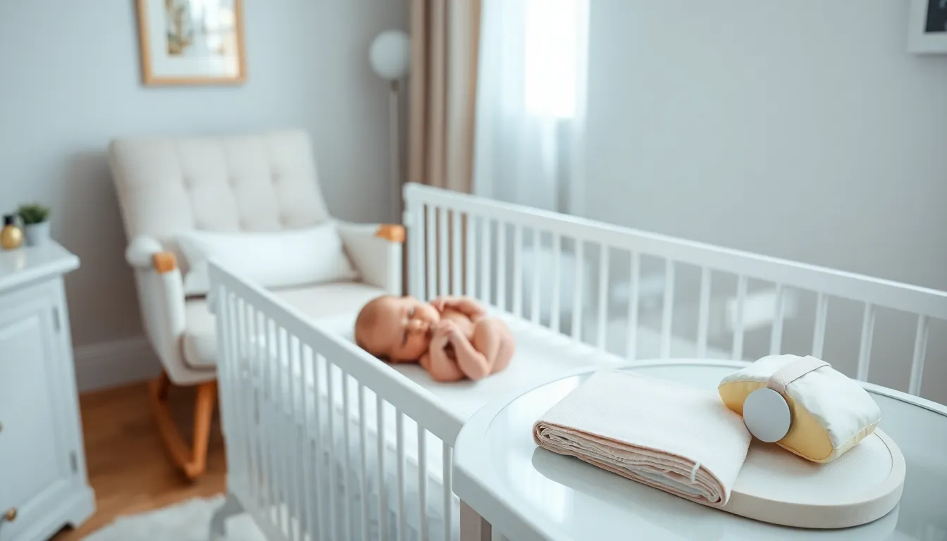 newborn baby in a cozy nursery setting.