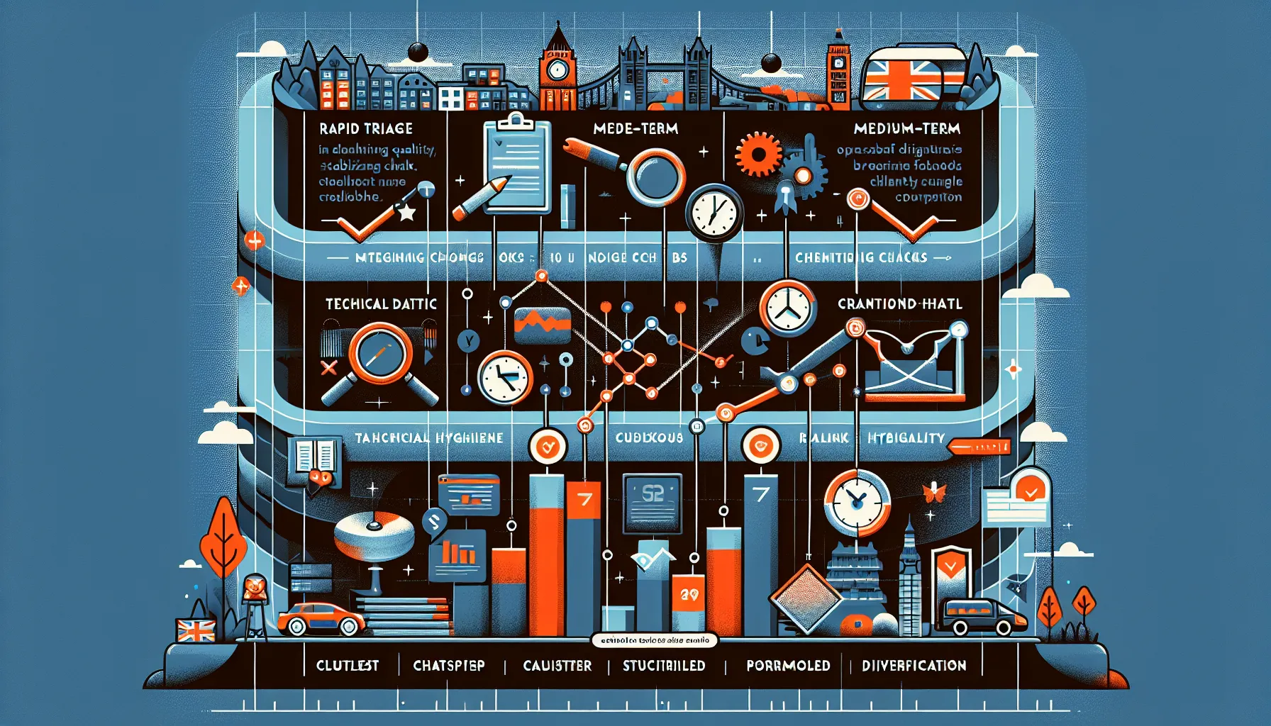 Layered UK SEO playbook to stabilize SERP volatility and drive growth.