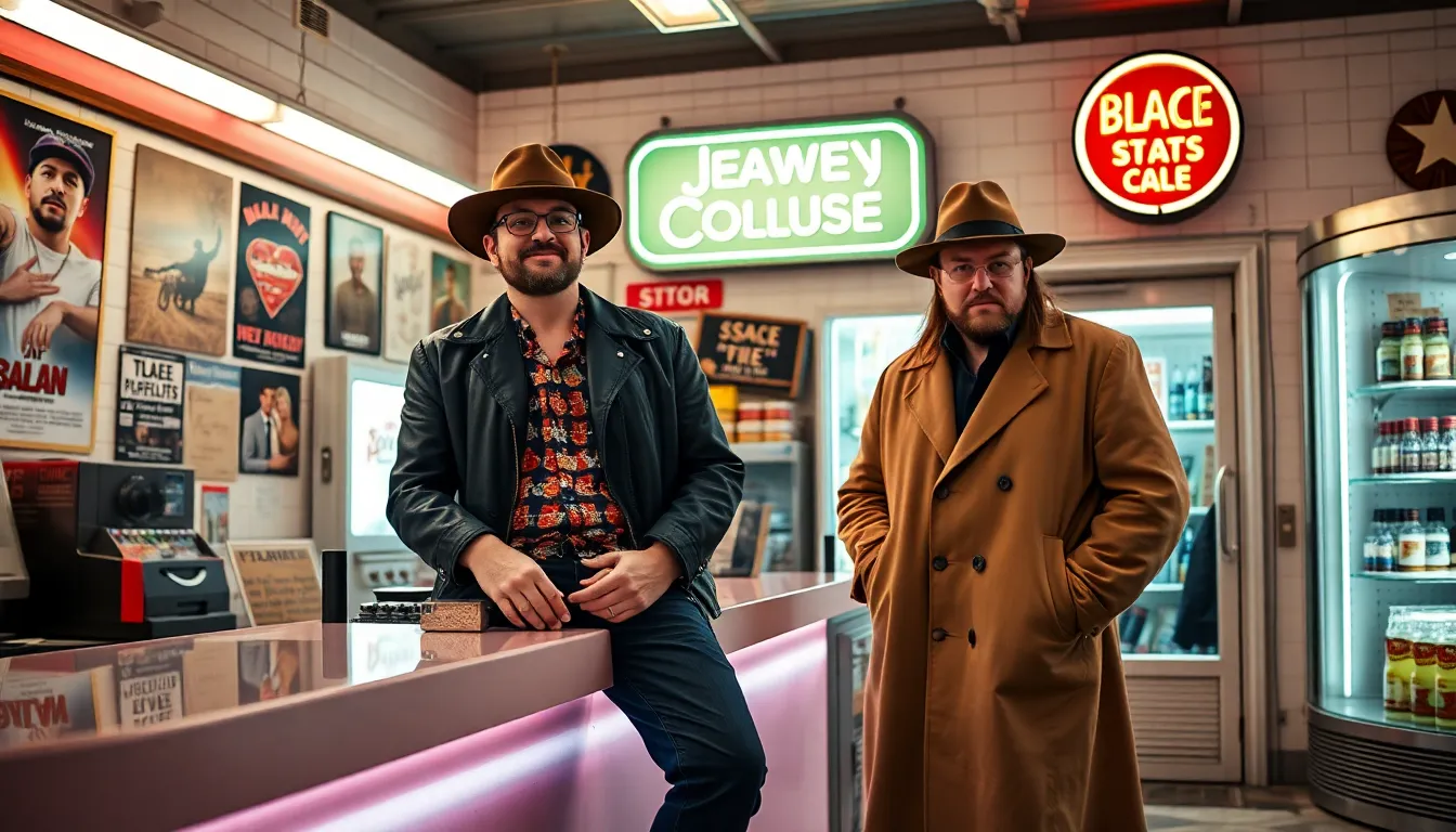 Jay and Silent Bob in a modern convenience store setting.