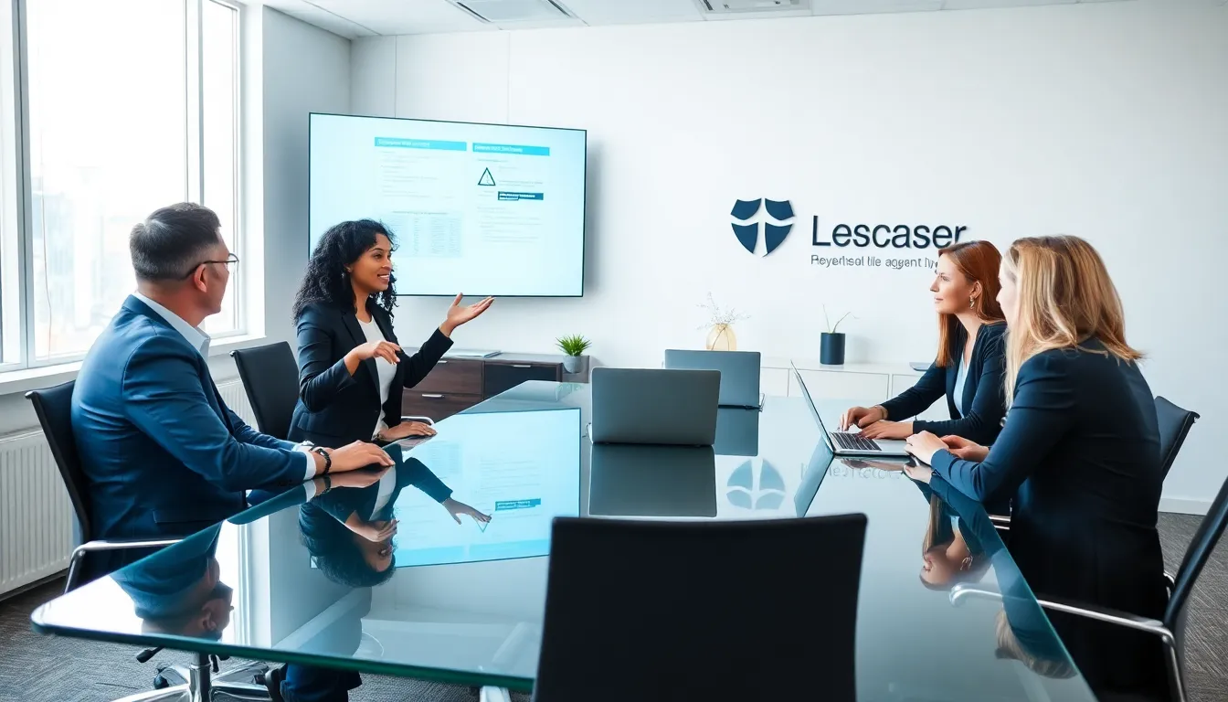 diverse team discussing registered agent responsibilities in a modern office.