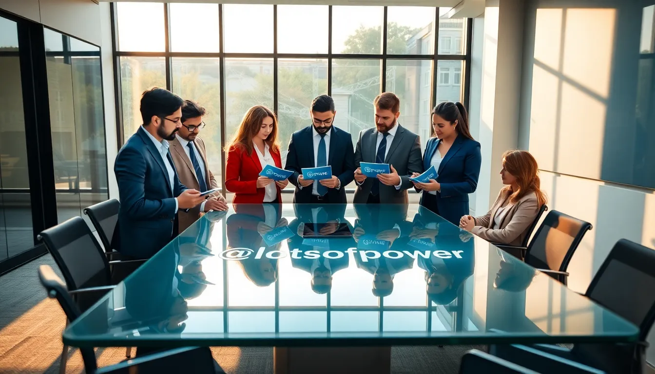 diverse team collaborating in a modern office setting.