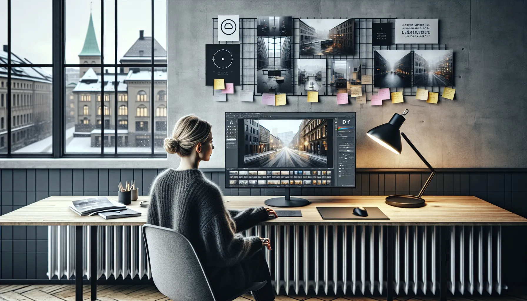 Norwegian design team using ai tools to automate and refine a campaign.