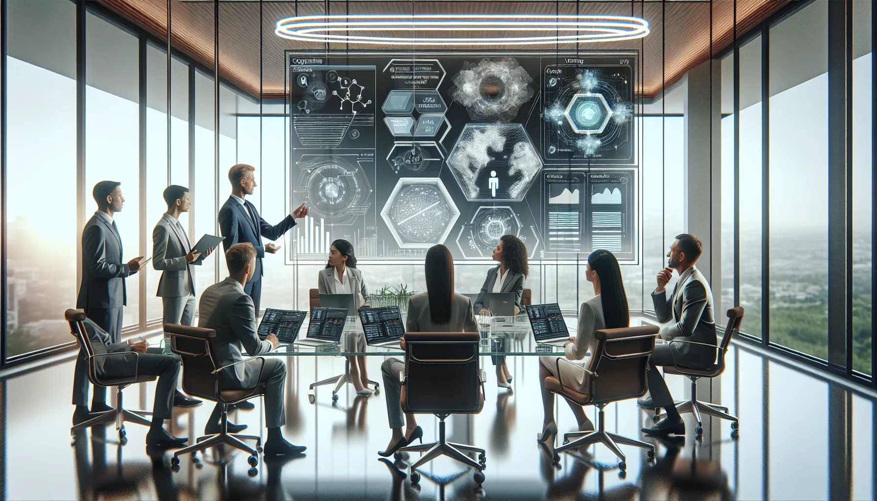 diverse team discussing software testing strategies in a modern office.