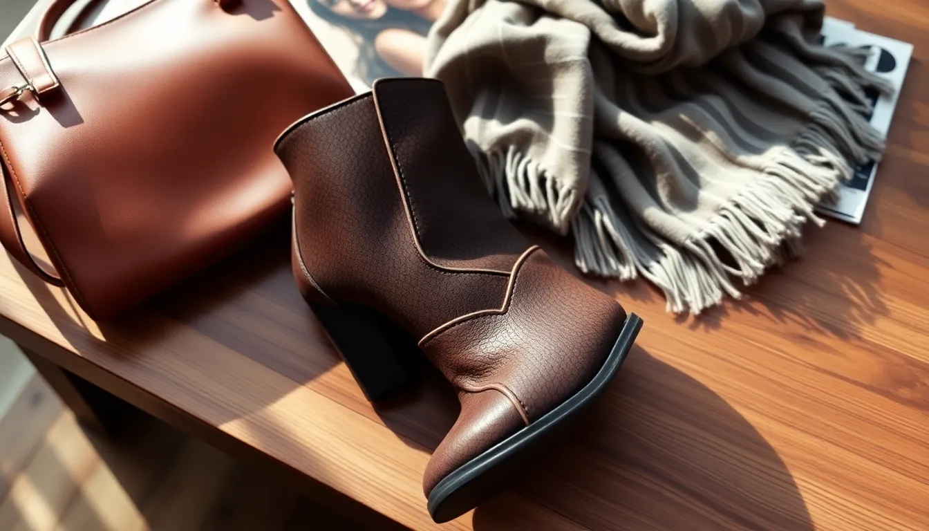 Steve Madden Lizah Boot displayed with trendy accessories.