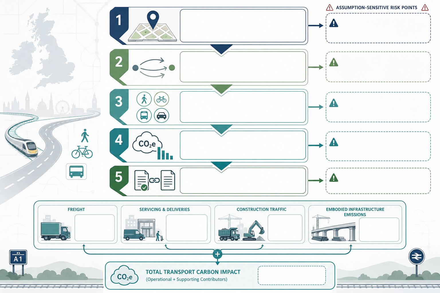UK transport carbon assessment process for development proposals and net zero planning.