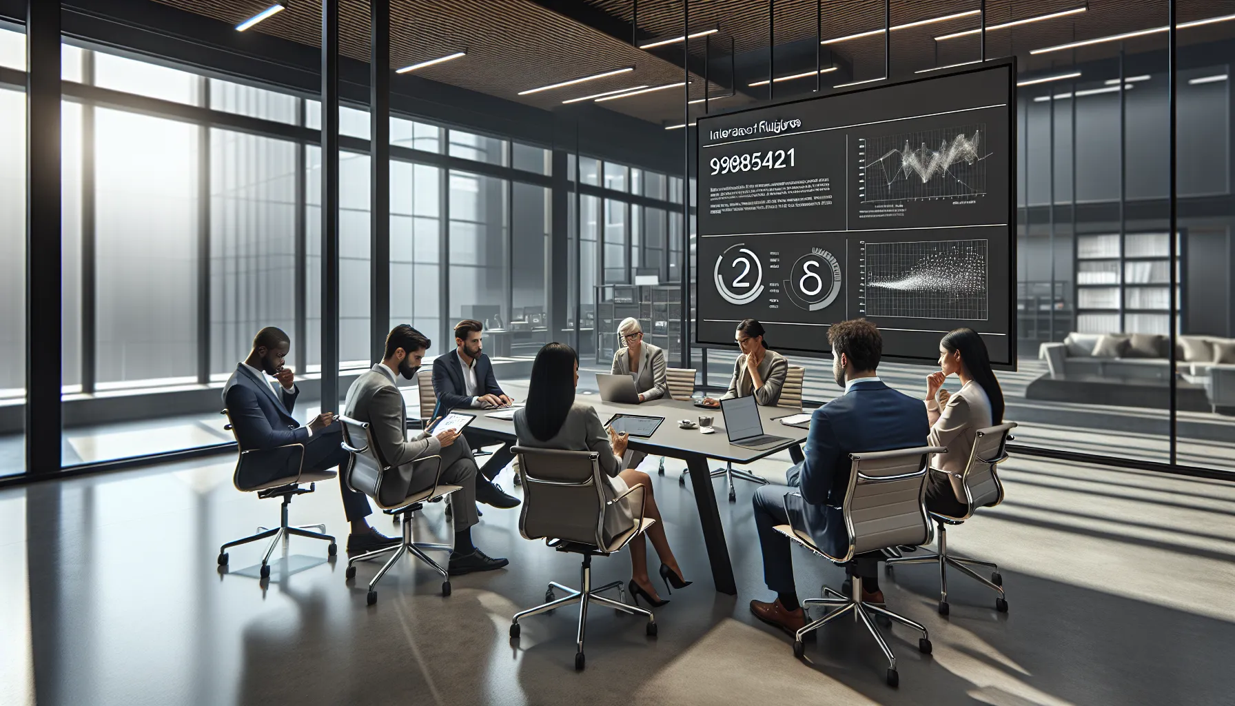 diverse professionals discussing communication trends in a modern office.