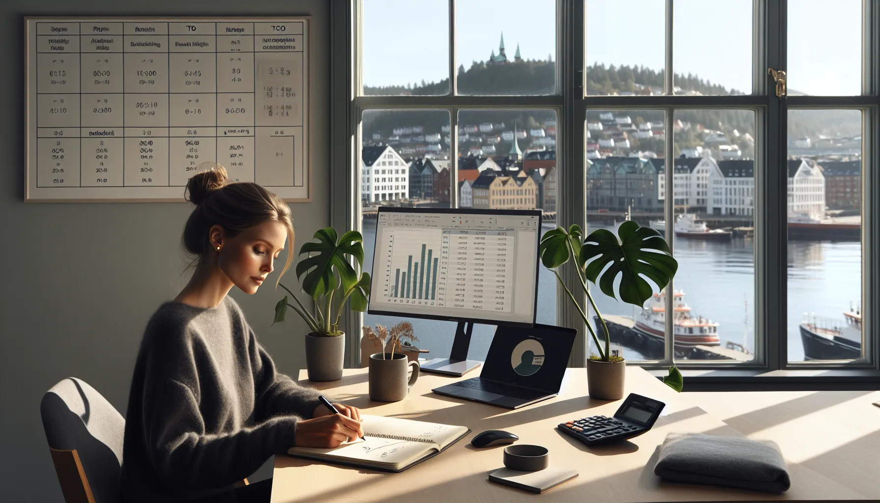 De mest kostnadseffektive verktøyene for små bedrifter 2 Norwegian small team analyzing tco, workflows, and secure tools in a bright office.