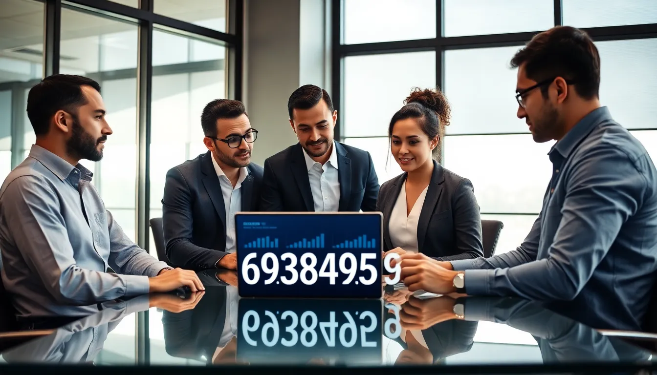 diverse team collaborating in a modern office setting.