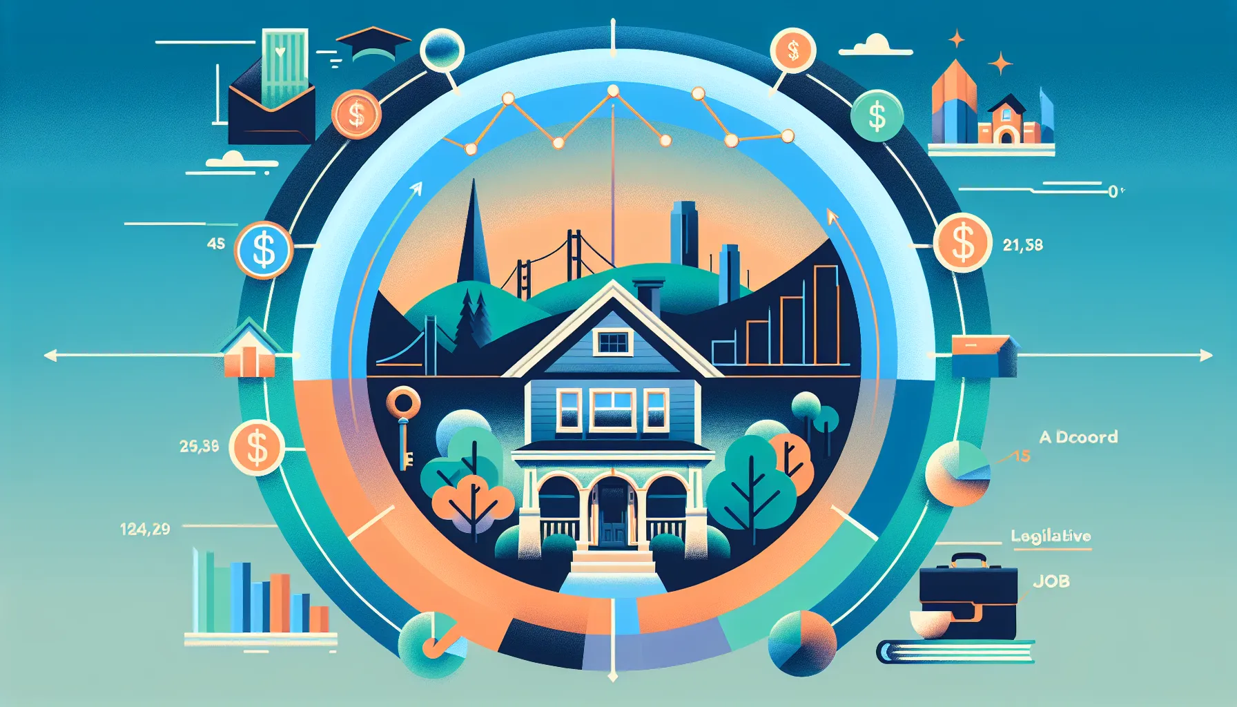 diagram of four key factors influencing Orinda real estate revenue
