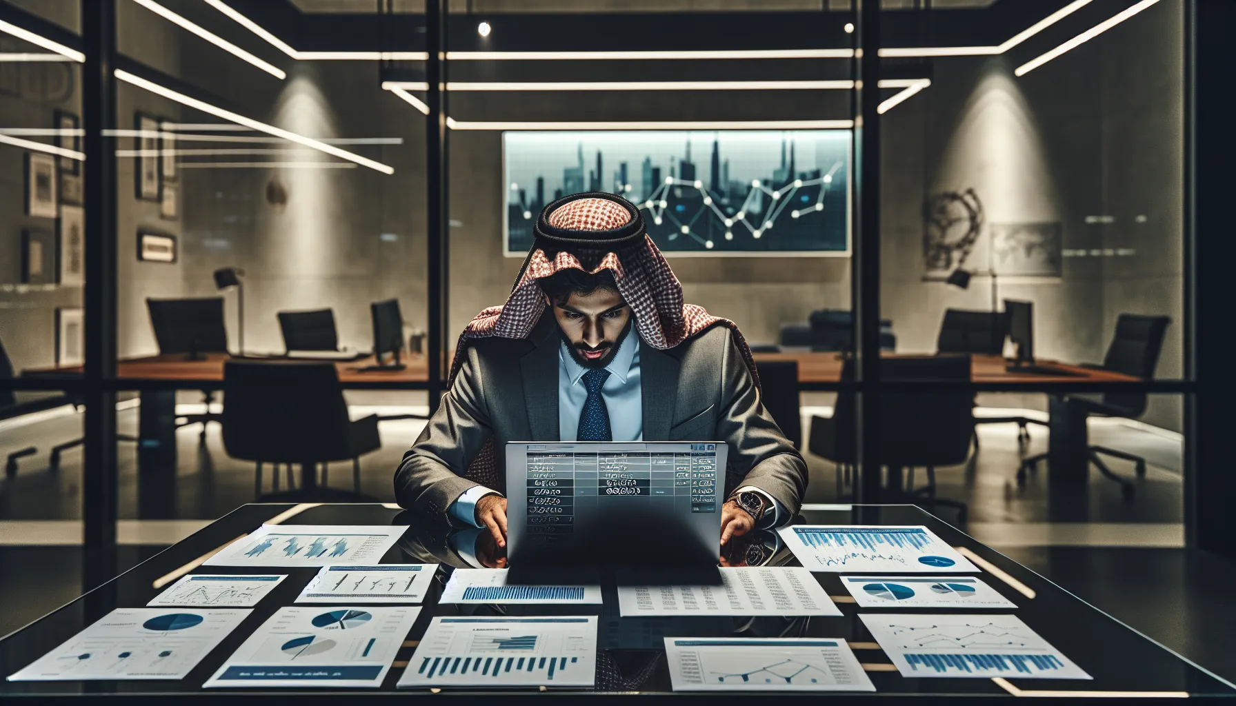 analyst comparing code 6028410100 in a modern office