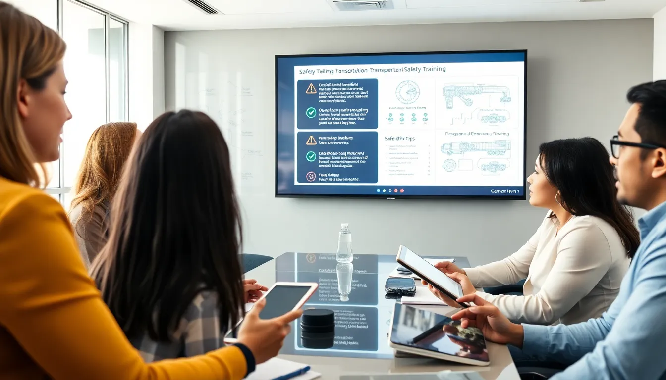 diverse professionals in a safety training session in a modern office.