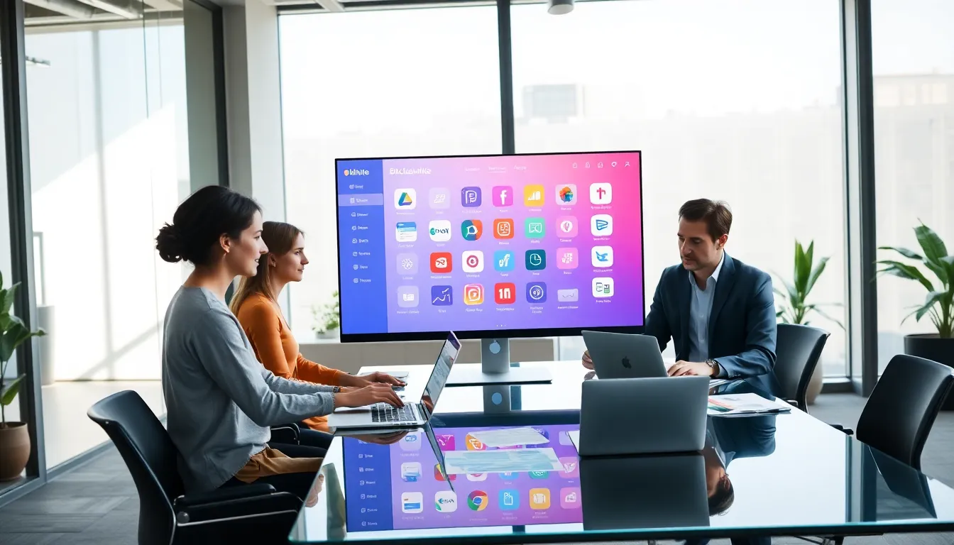 professionals collaborating in a modern office around Bitclassic Applewhite.