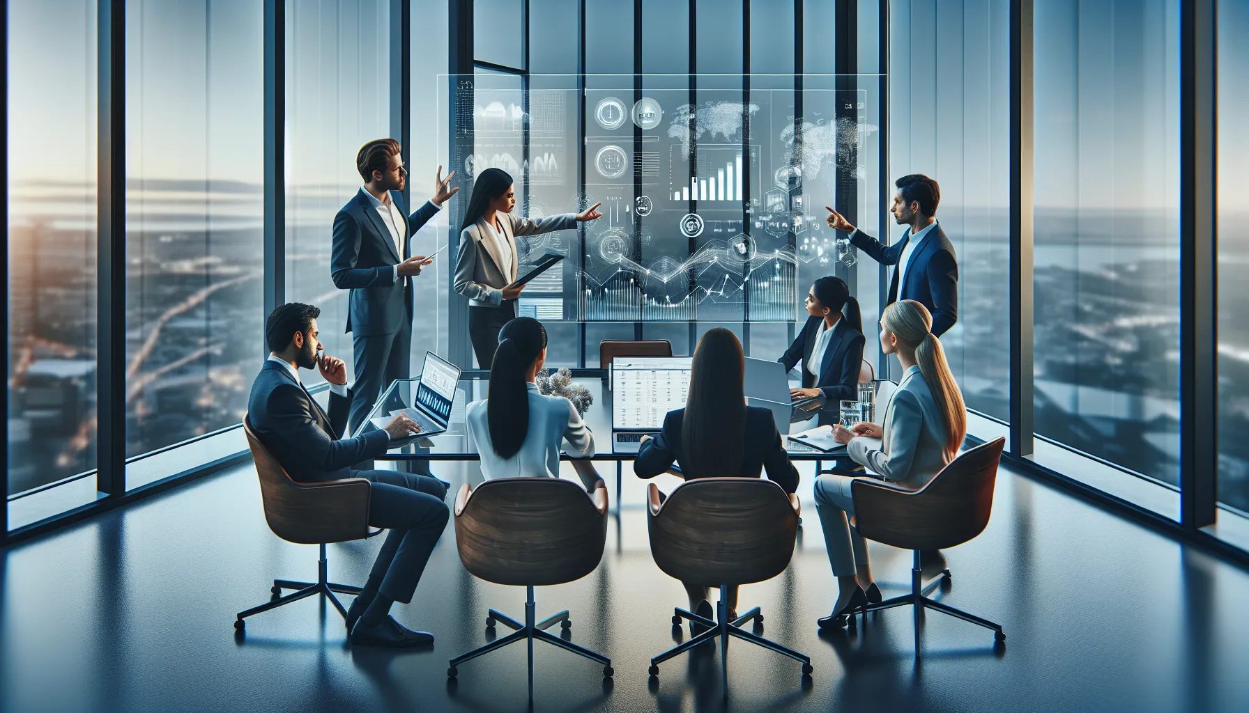 diverse team collaborating in a modern office about toll-free numbers.