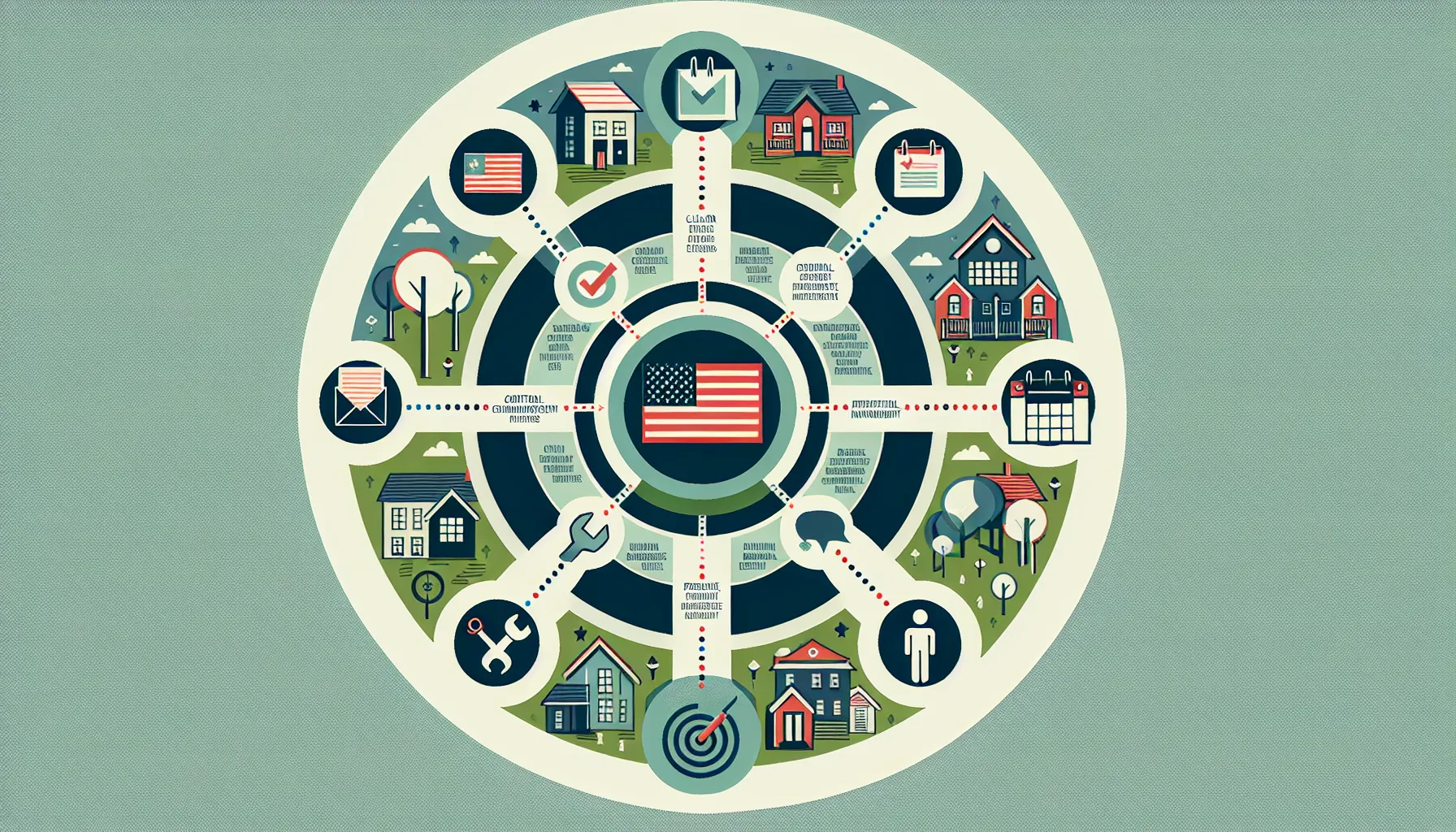diagram of effective HOA coordination steps for Lafayette community
