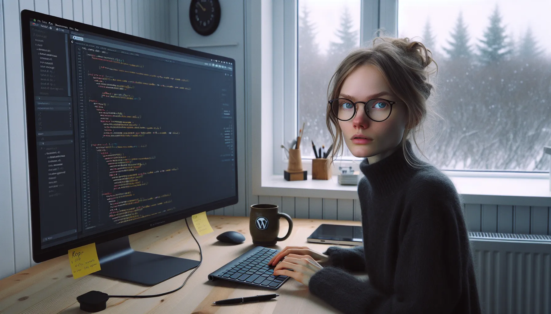 Norwegian developer debugging wordpress with wp_debug, logs, and sql queries.