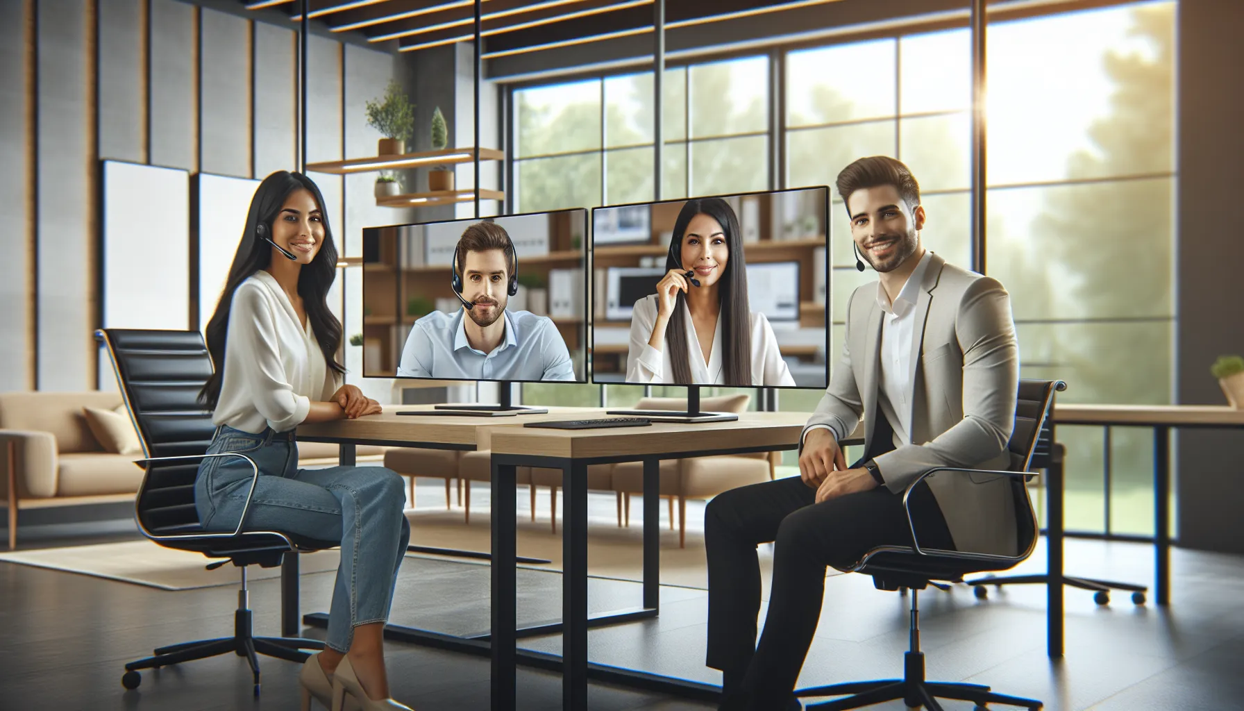 Customer support agents assisting with eBay gift card balance queries.