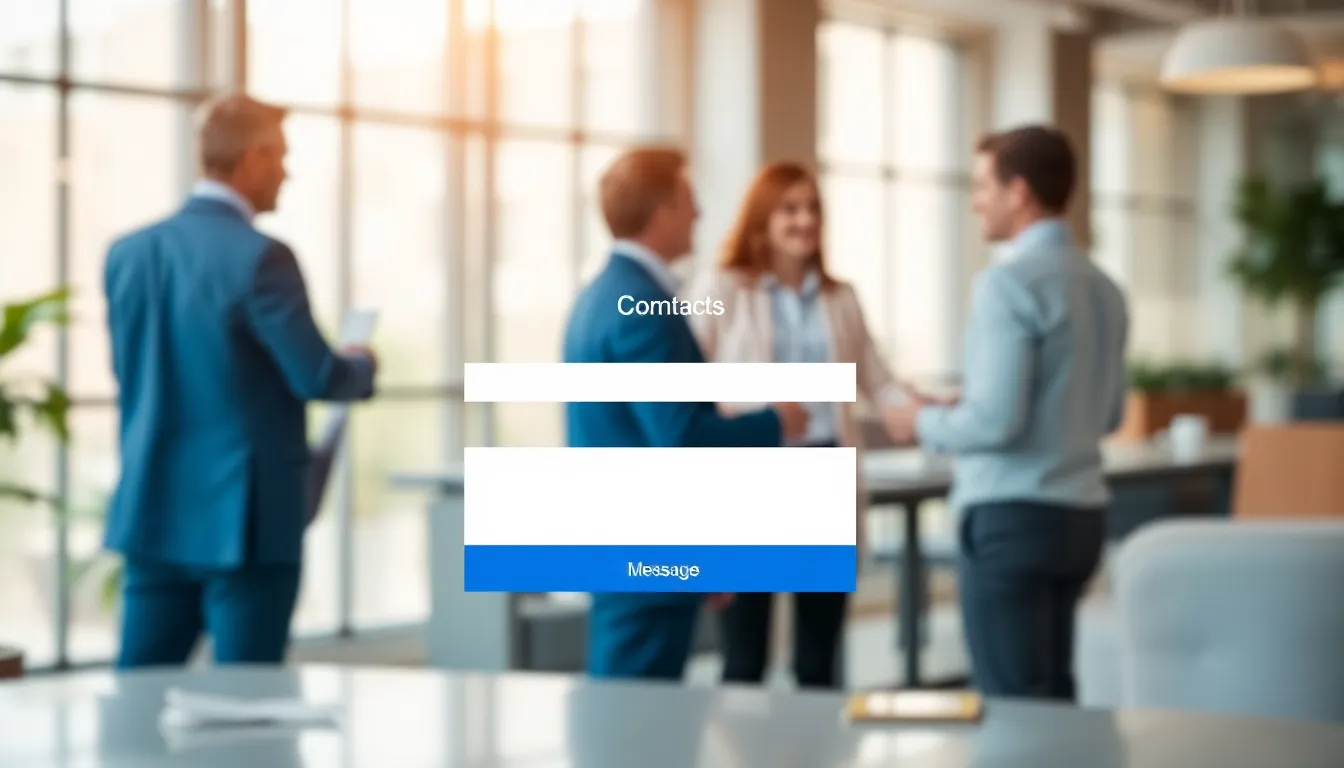 user-friendly contact form in a modern website interface.