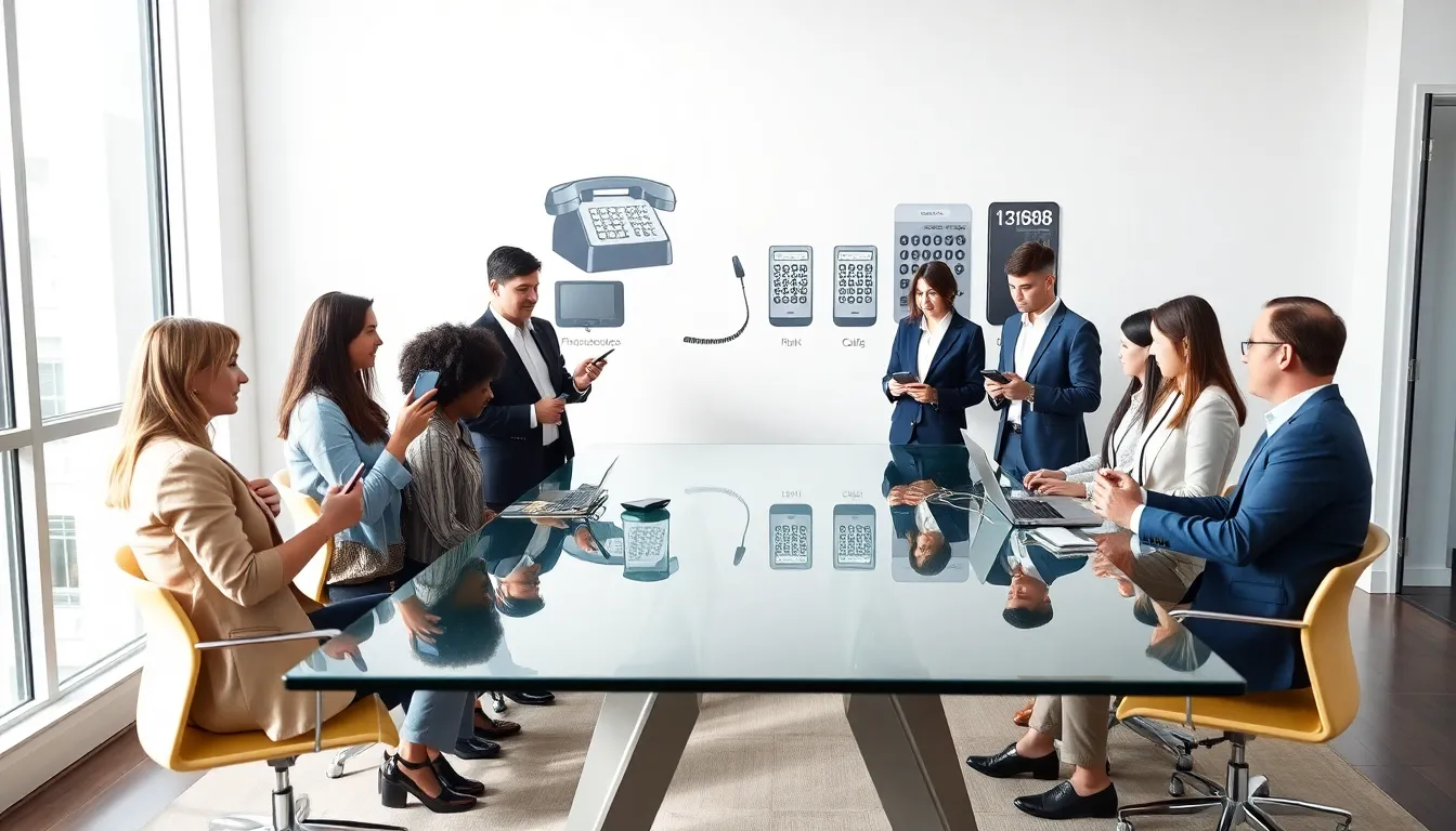 diverse team discussing communication in a modern office.