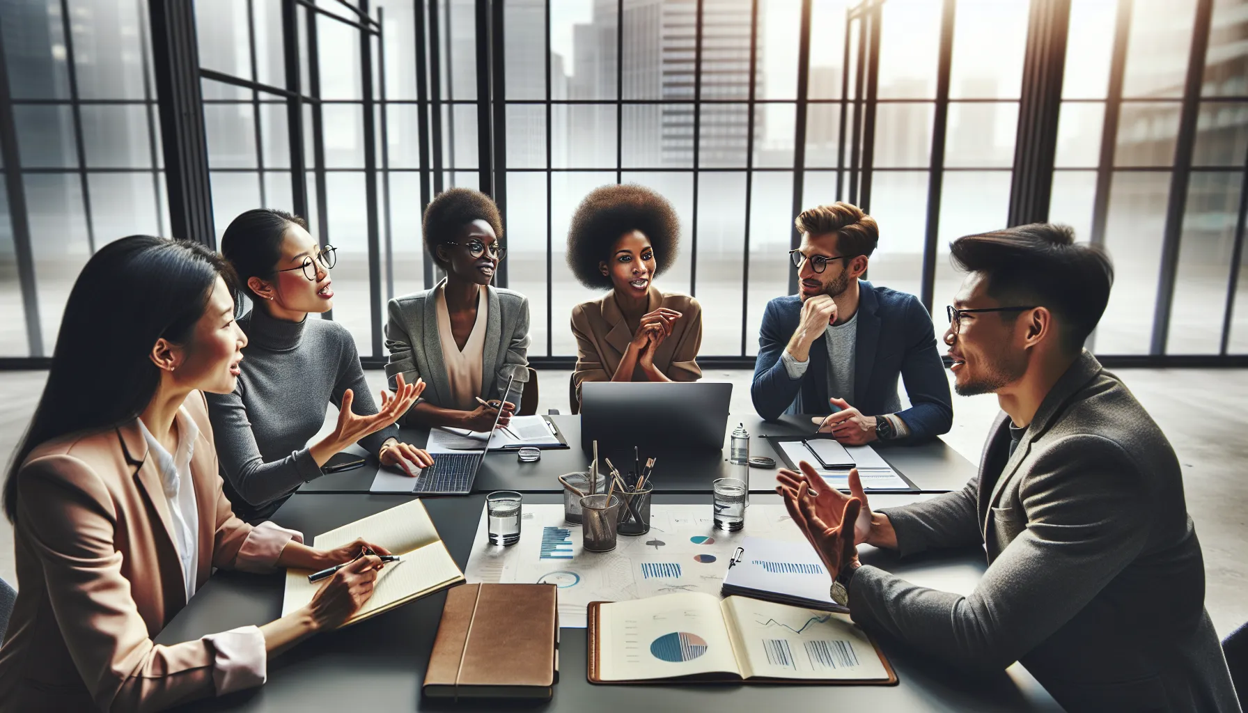 diverse professionals discussing the cultural significance of &Sigma;&iota;&nu;&beta;&nu;&alpha;&kappa;.
