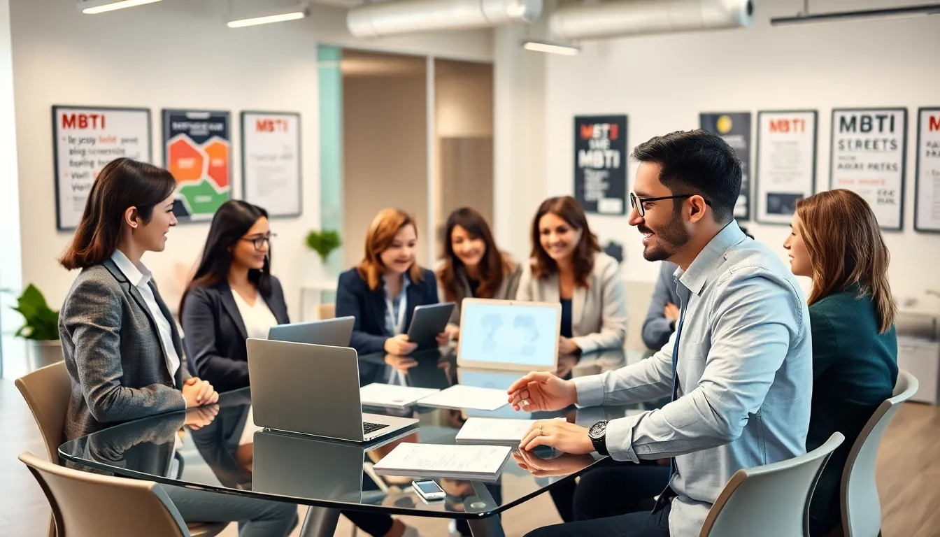diverse entrepreneurs collaborating in a modern office setting.
