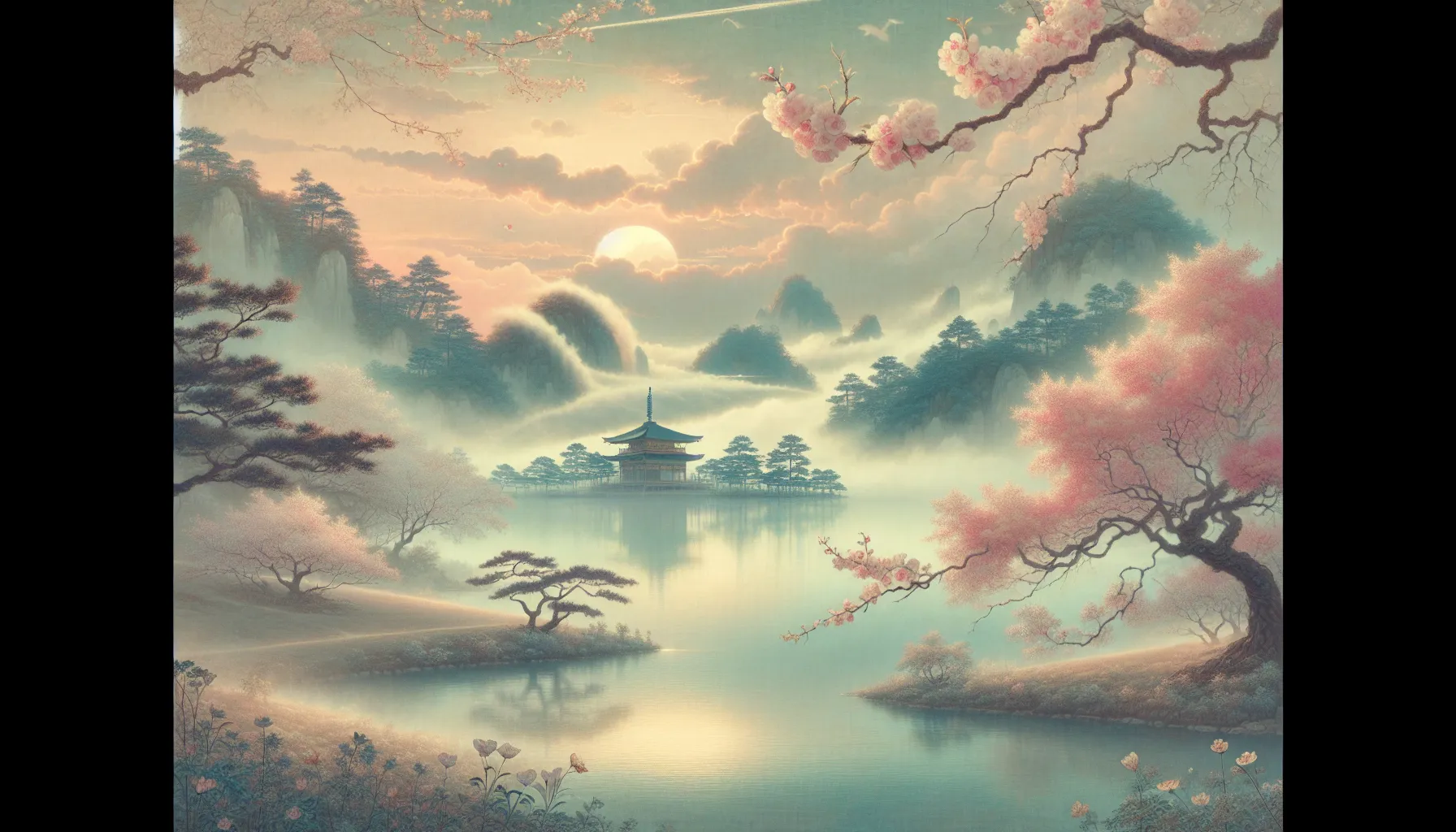 serene Japanese landscape symbolizing dreams and creativity.