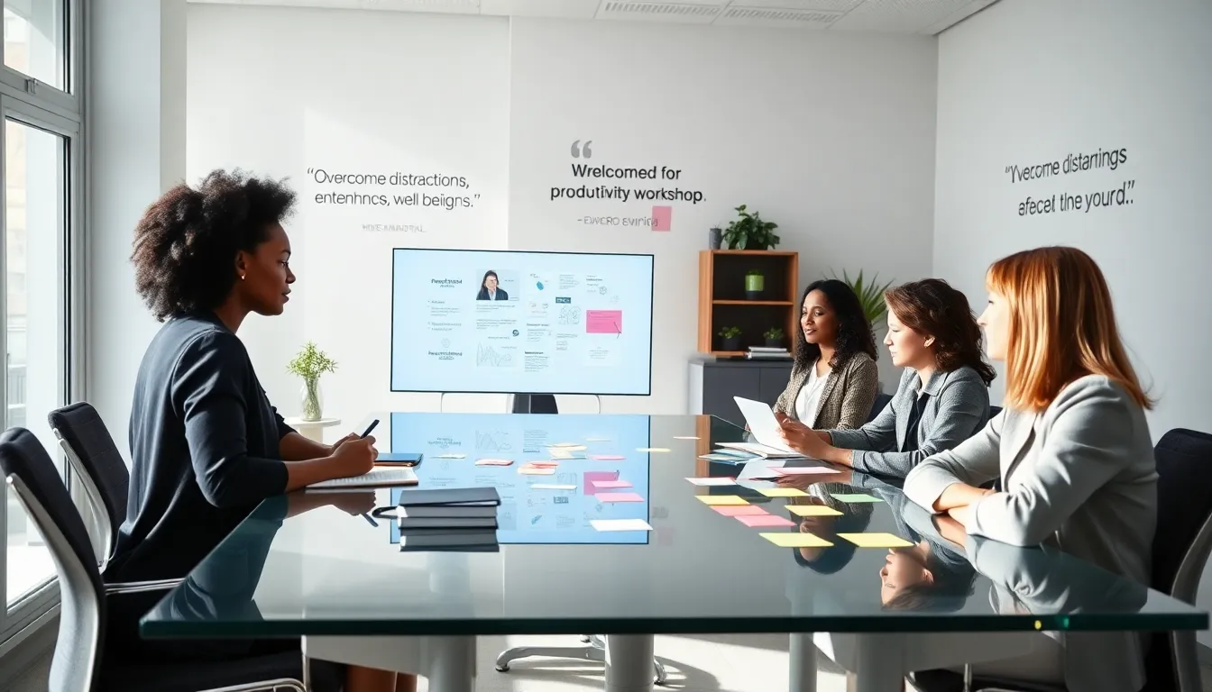 diverse team collaborating in a bright, modern office setting.