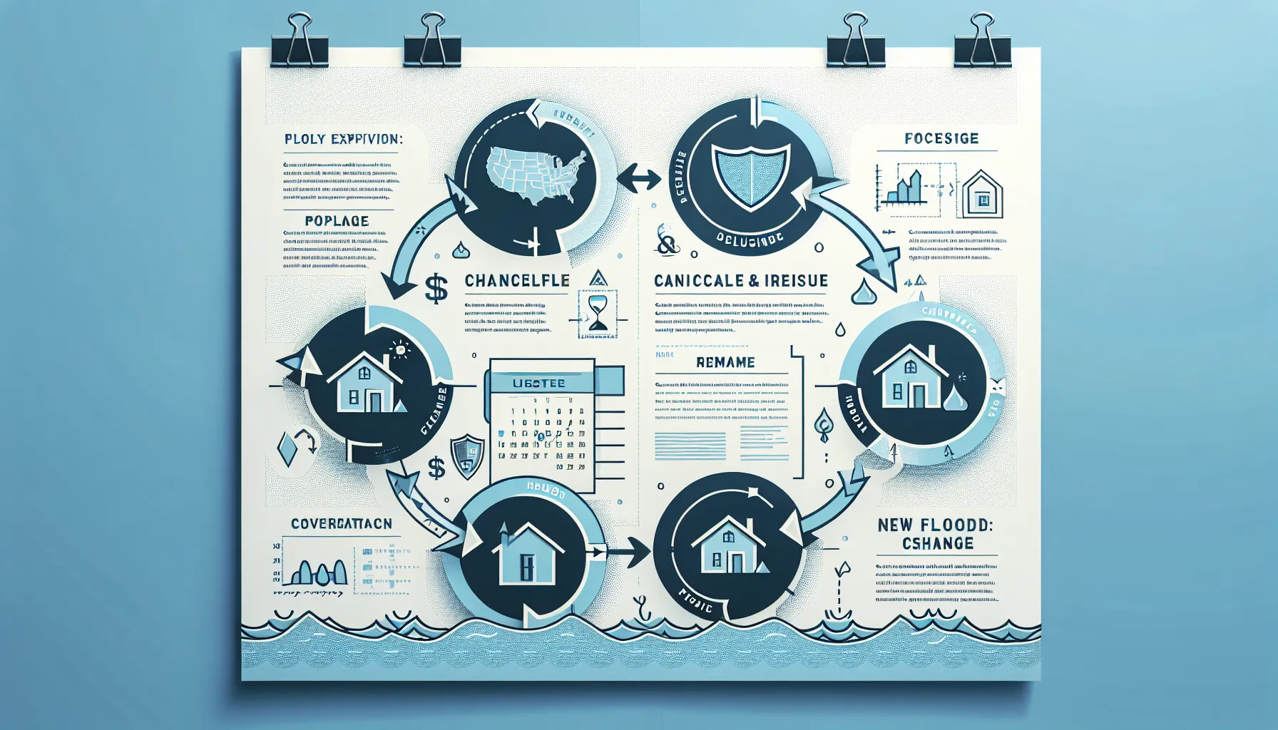diagram showing how flood insurance resets in the United States