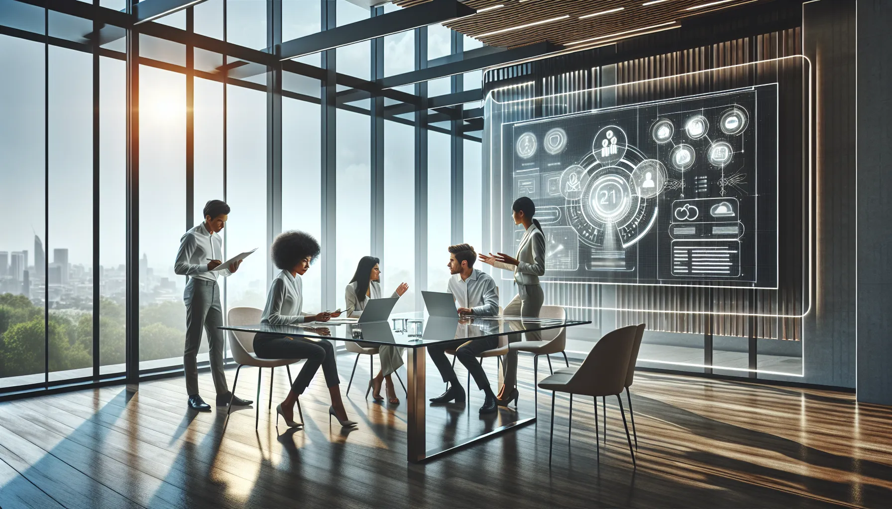 diverse team discussing user feedback integration in a modern office.