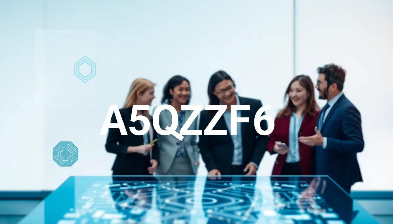 professionals discussing technology in a modern workspace.