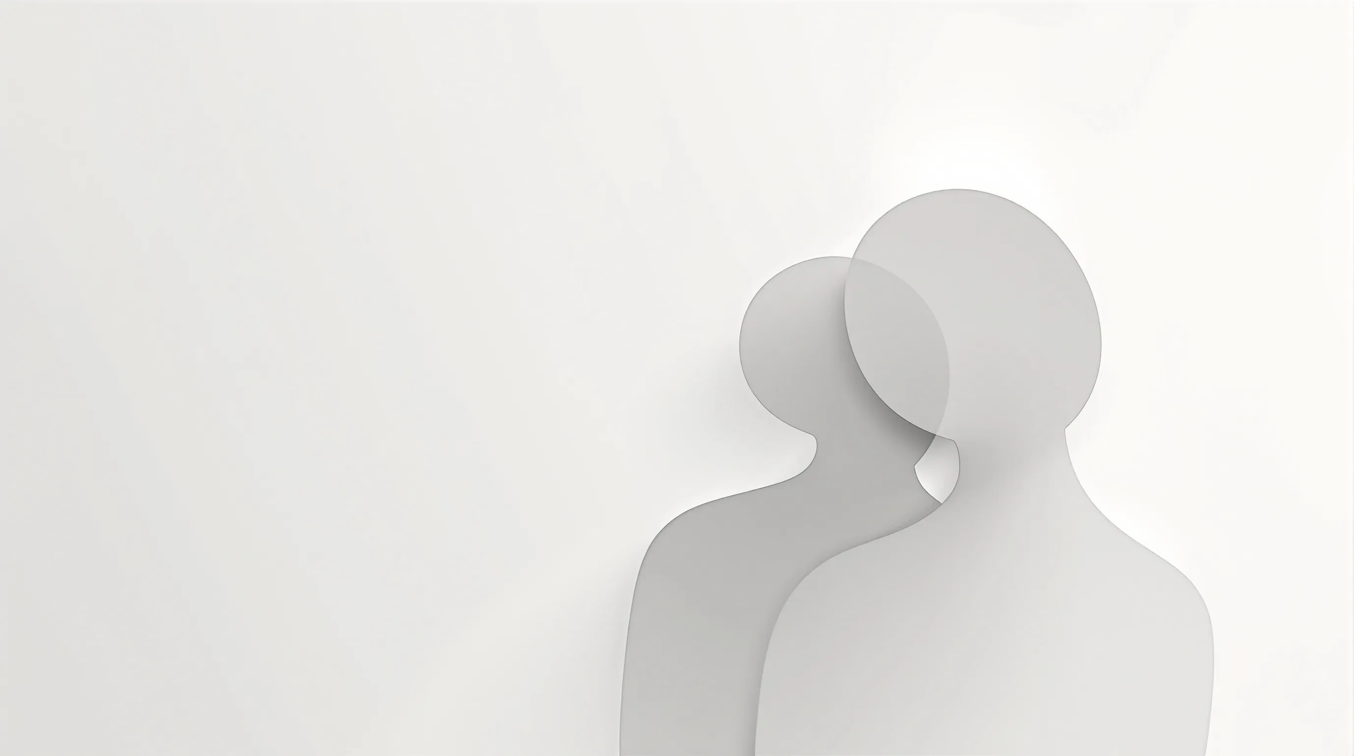 Two fading silhouettes symbolizing the quiet loss and disappearance of friendship.