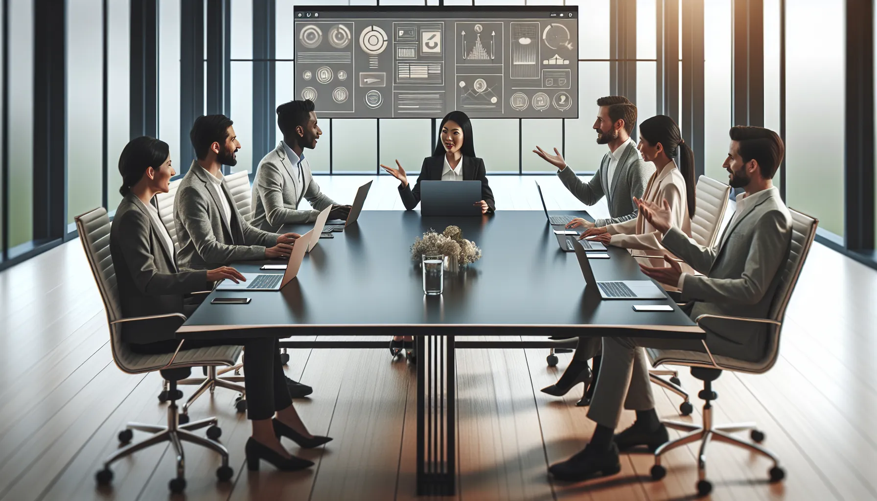 diverse team discussing user experiences in a modern office.