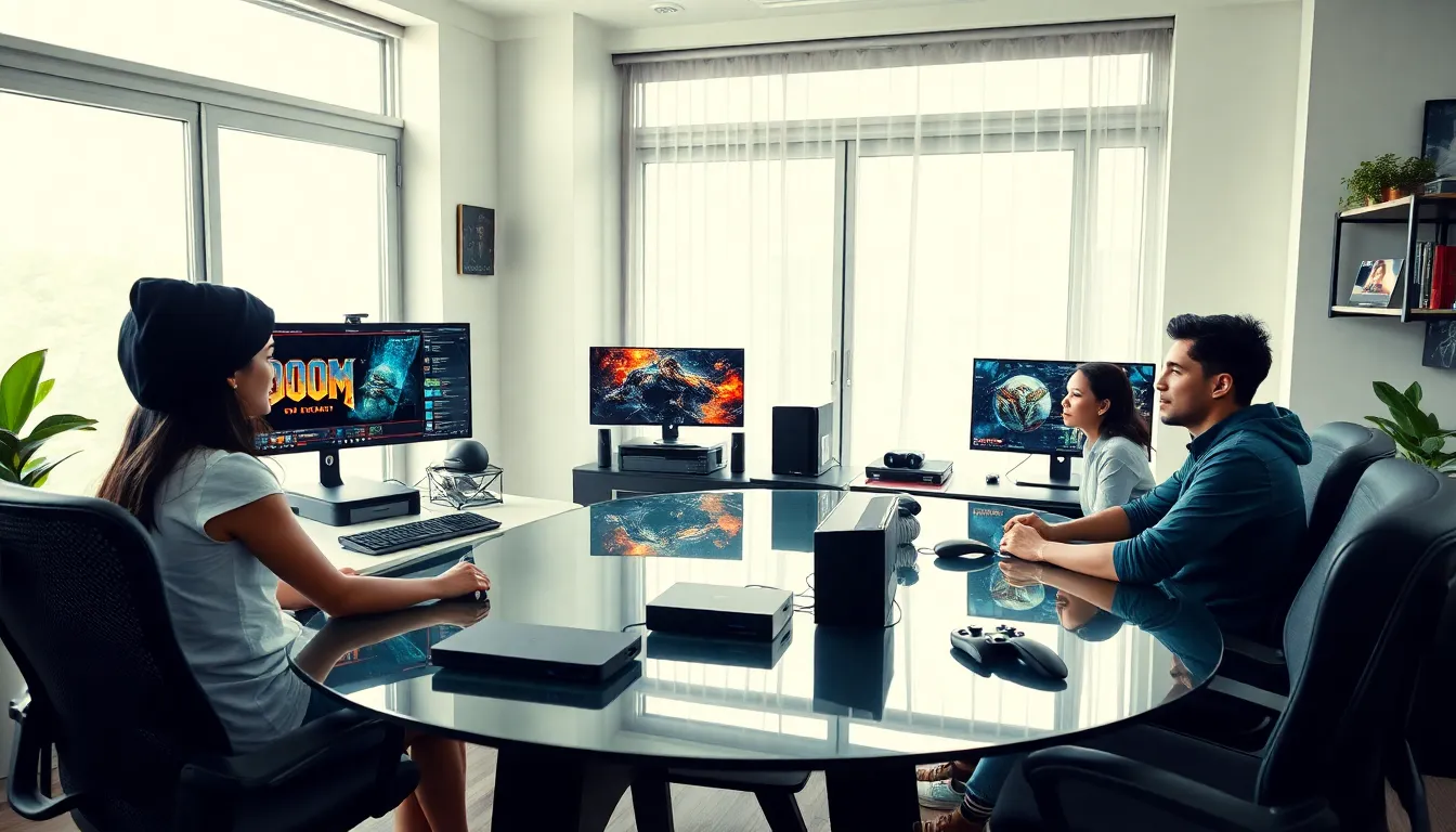 modern gaming setup showcasing the evolution of PC gaming.