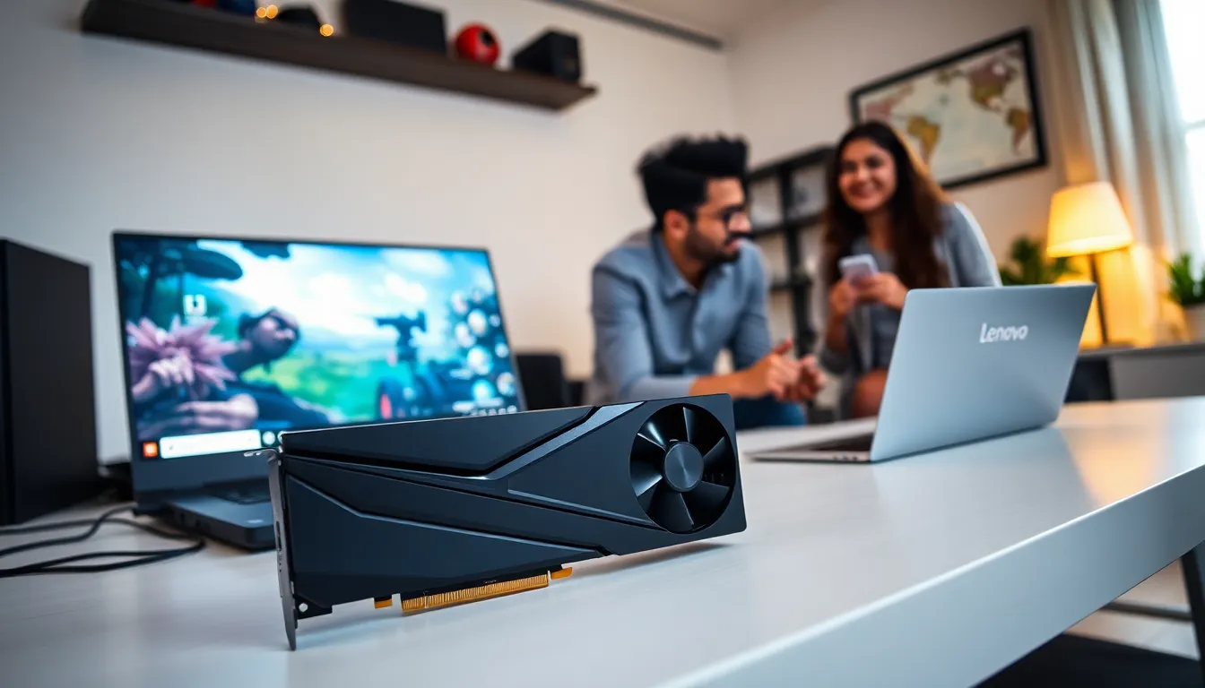 Lenovo Legion Go graphics card in a modern gaming setup.