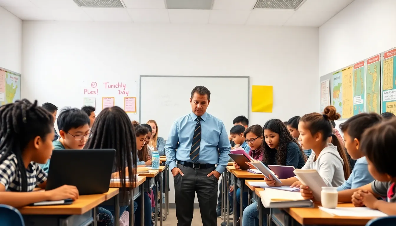 students in a divided classroom highlighting funding disparities.