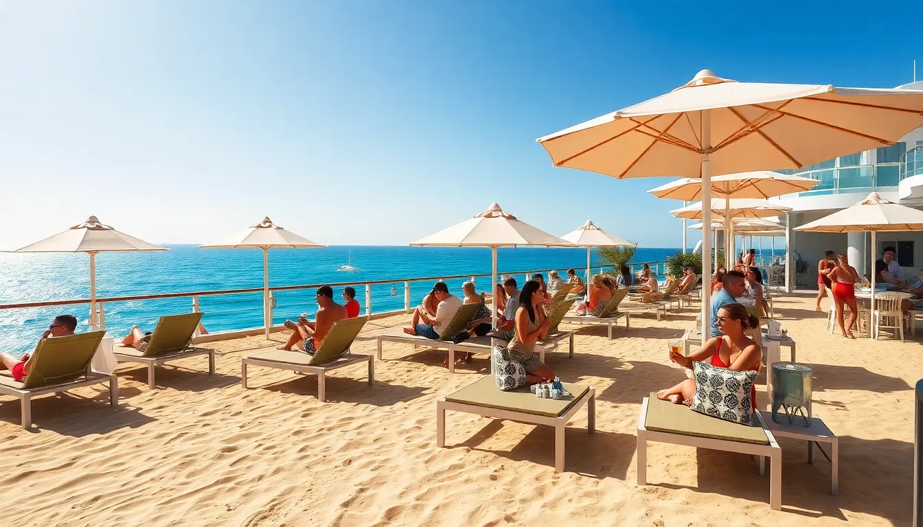 when can you book vibe beach club on ncl