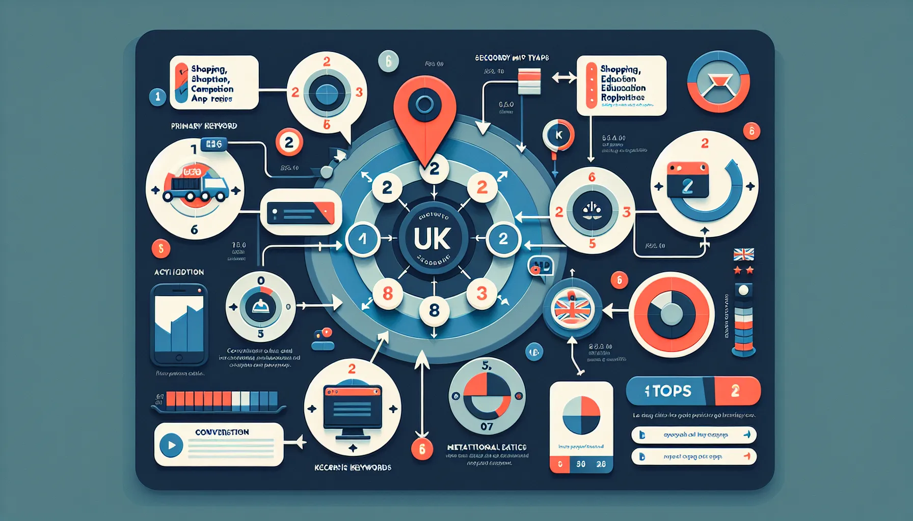 UK-focused process illustrating how to find and validate secondary keywords.