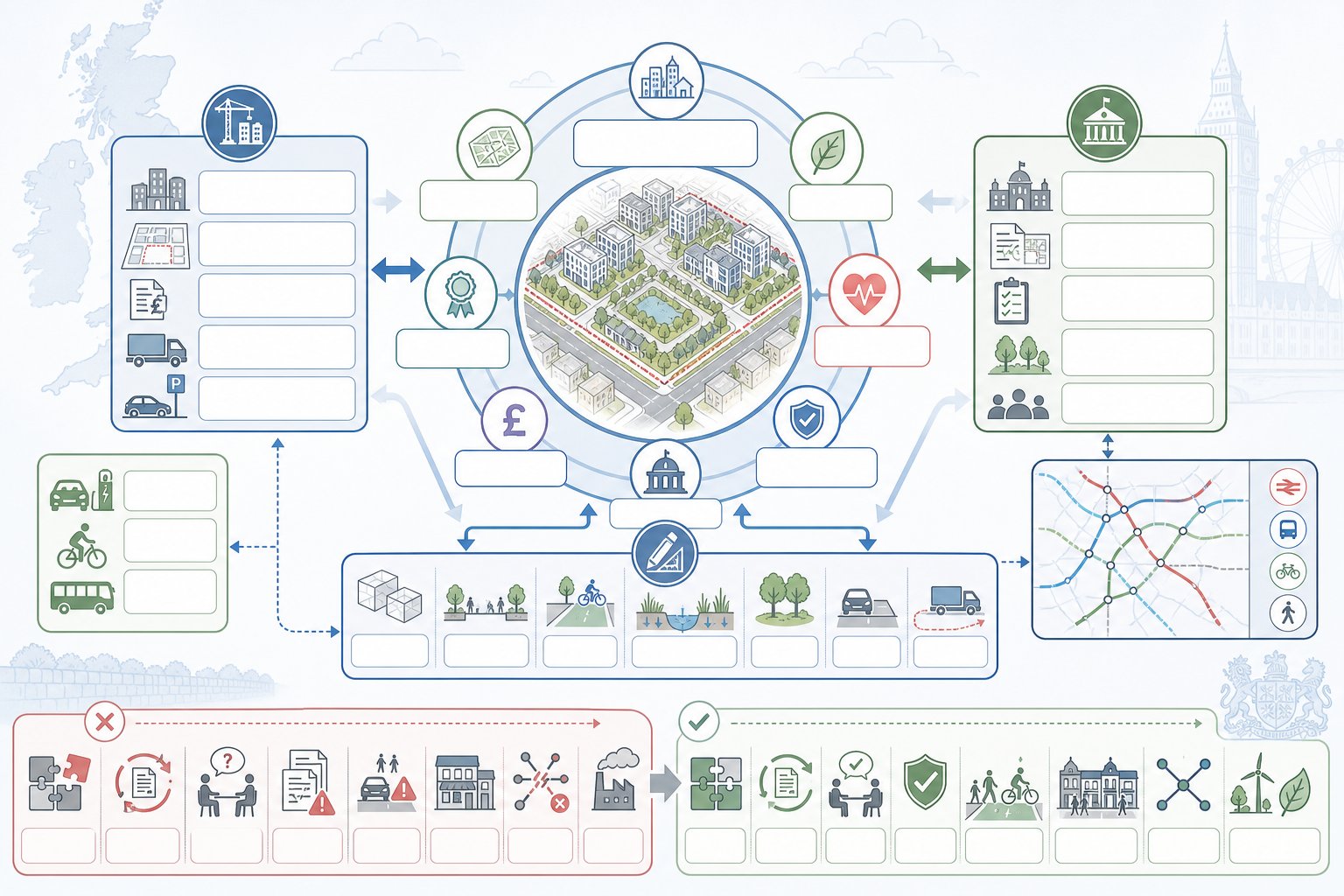 Integrated transport planning linking developers, councils, and design teams around one scheme.
