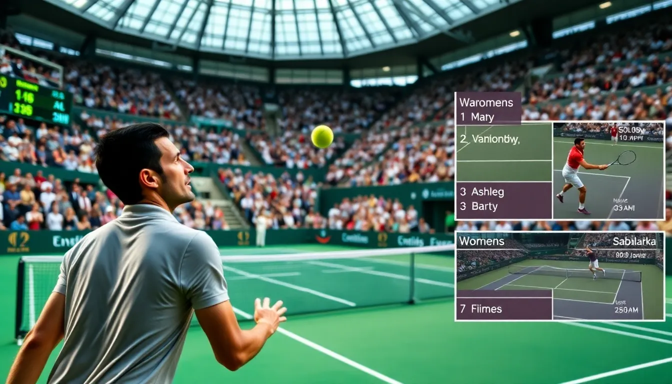 tennis players in action during recent matches.
