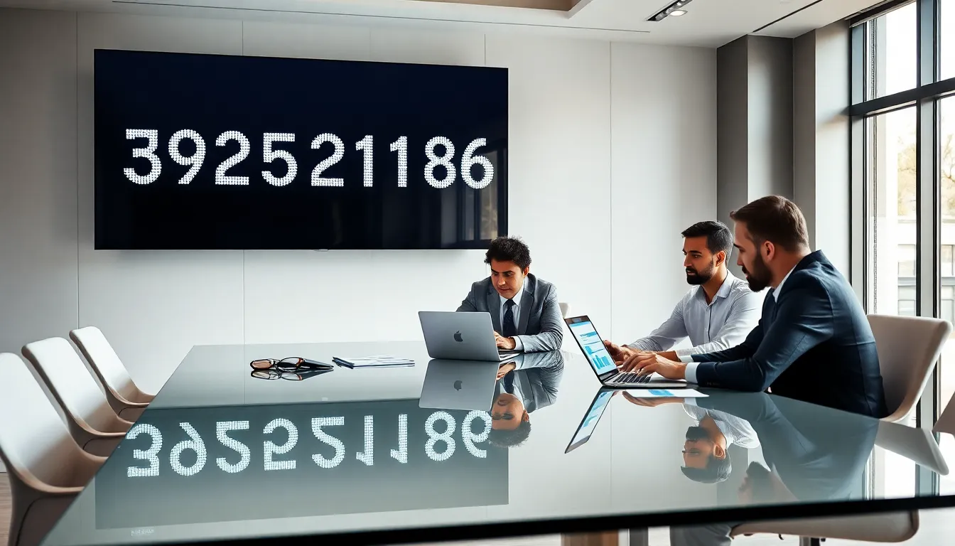 diverse team analyzing data in a modern office setting.
