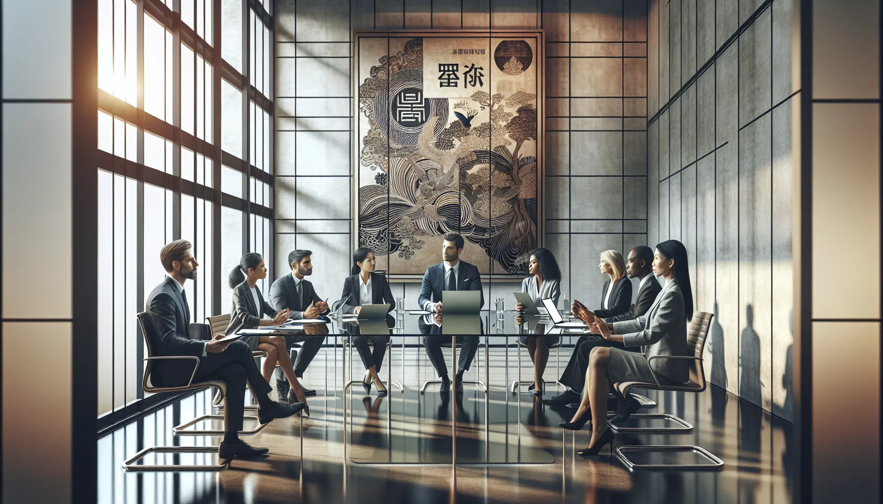 diverse team discussing challenges of modernizing cultural heritage.